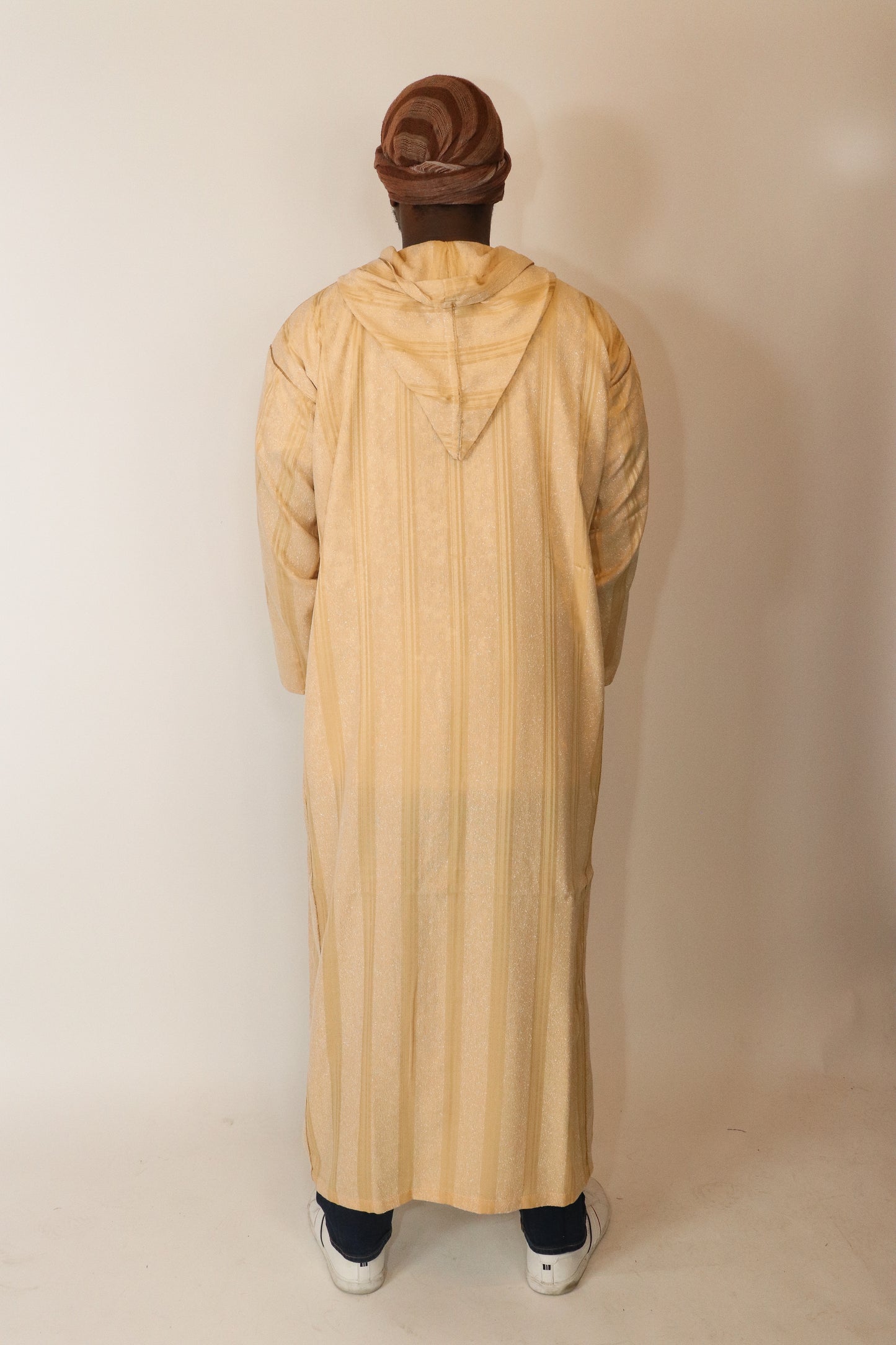 Moroccan Hooded Djellaba - Tan