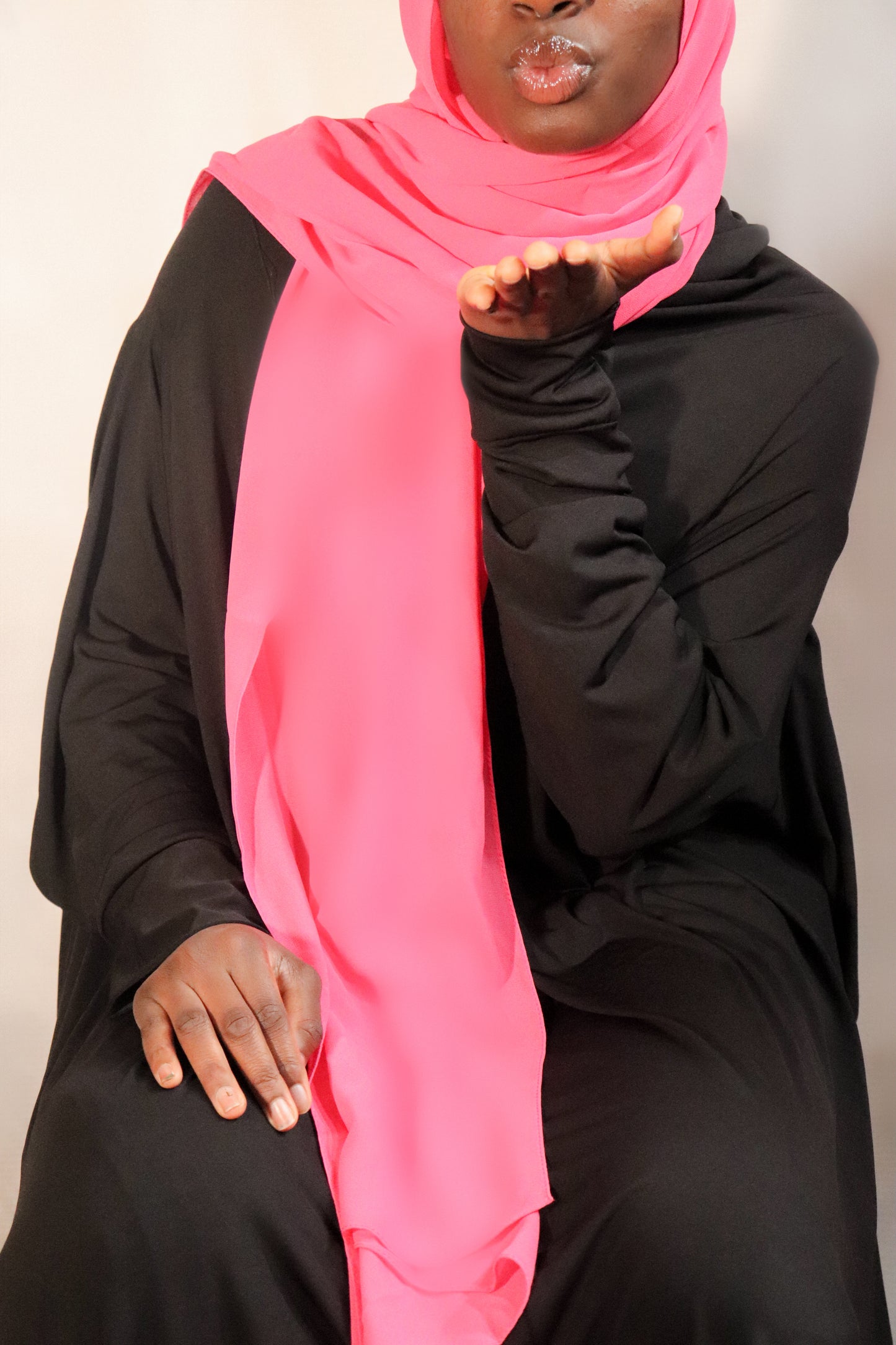 Elegancy Chiffon - Hot Pink