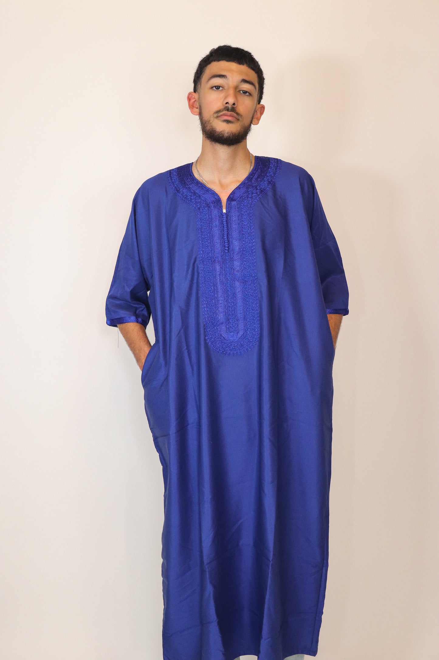 Essential Moroccan Thobe - Royal BLue