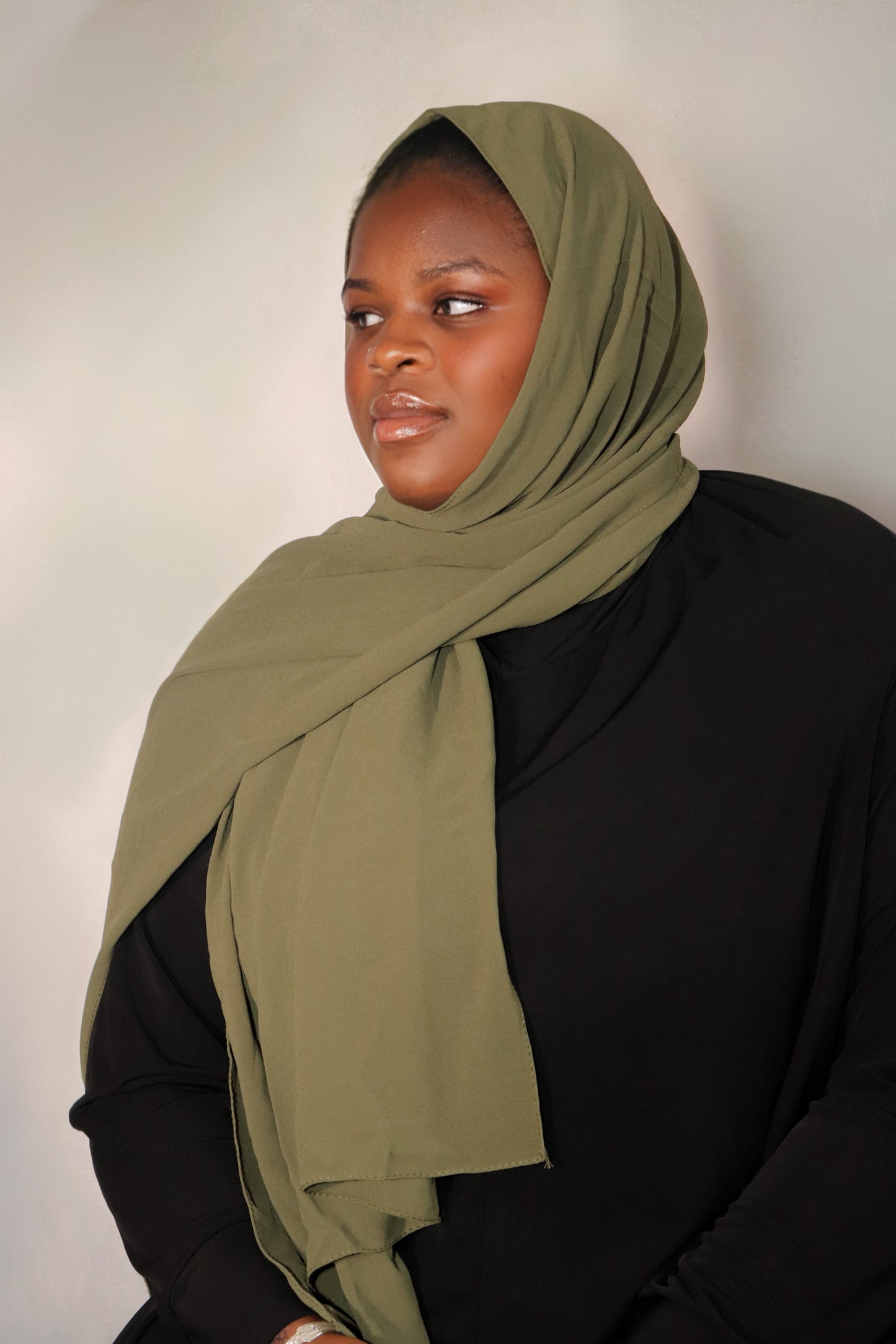 Elegancy Chiffon - Olive Green