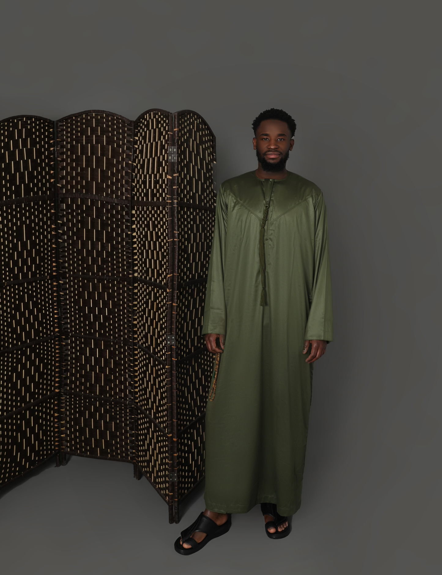 Emirati Thobe - Olive Green