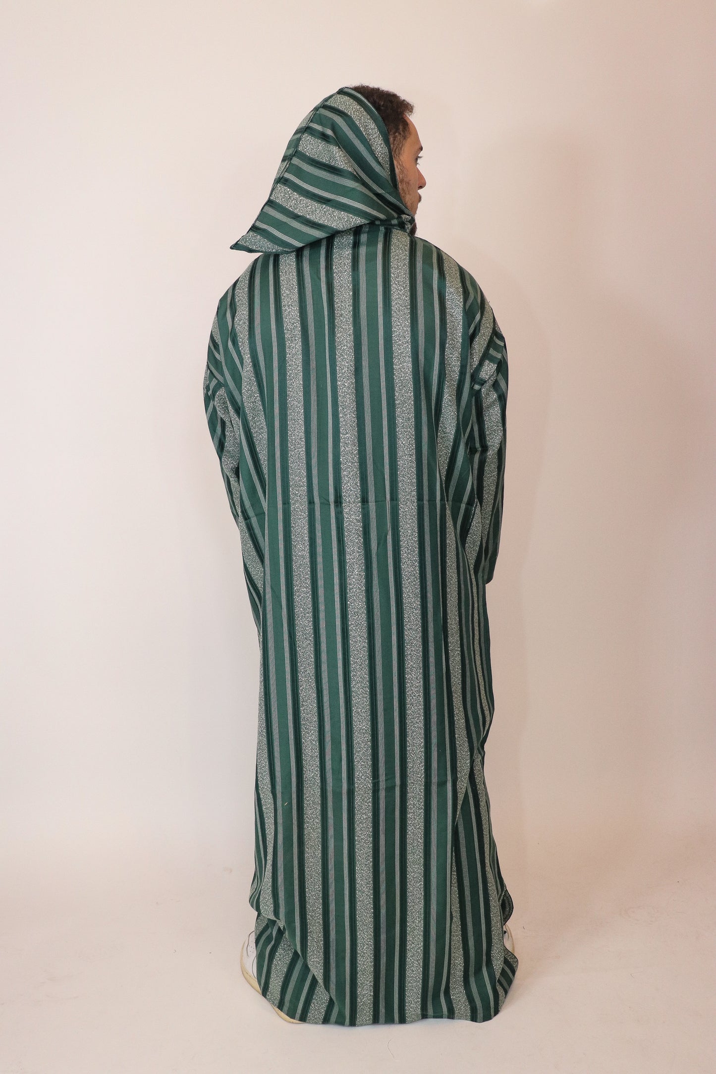 Moroccan Hooded Djellaba - Dark Green