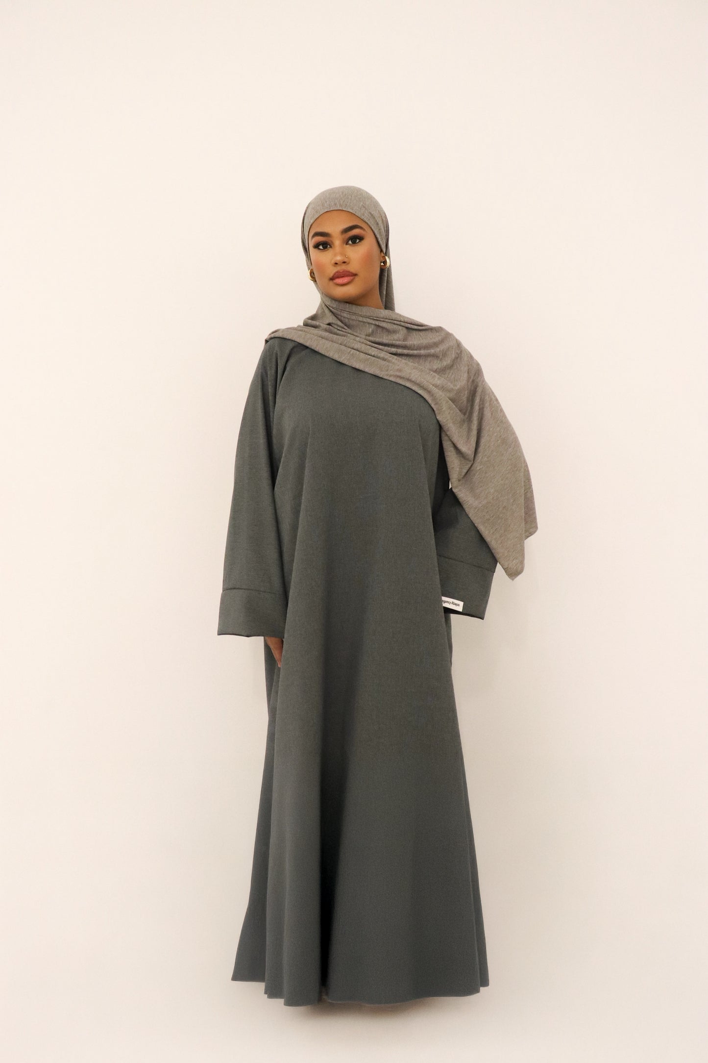 Linen Abaya Gray