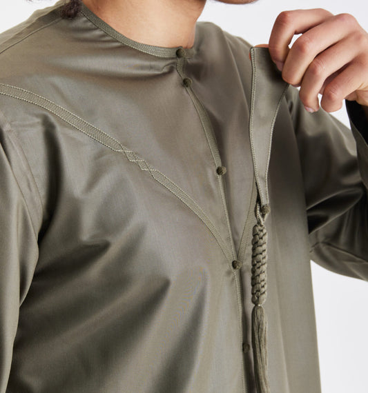 Emirati Thobe - Sage Green