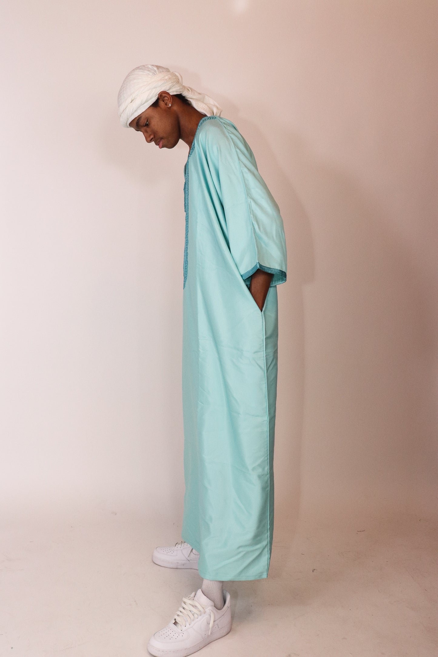 Essential Moroccan Thobe - Teal