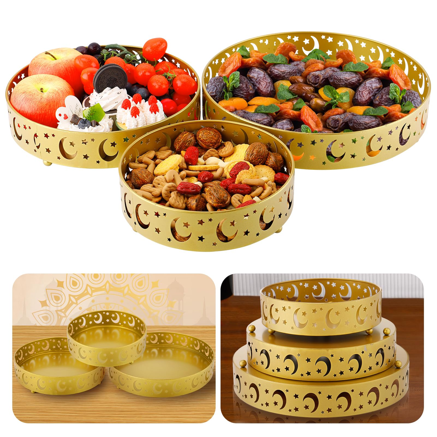 Three (3) pcs Muslim Cookie Tray