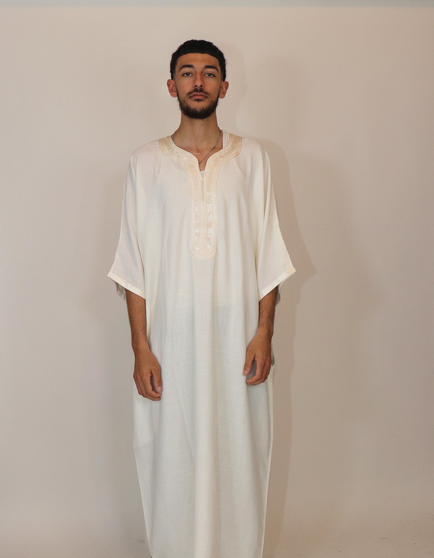 Essential Moroccan Thobe -  Off White