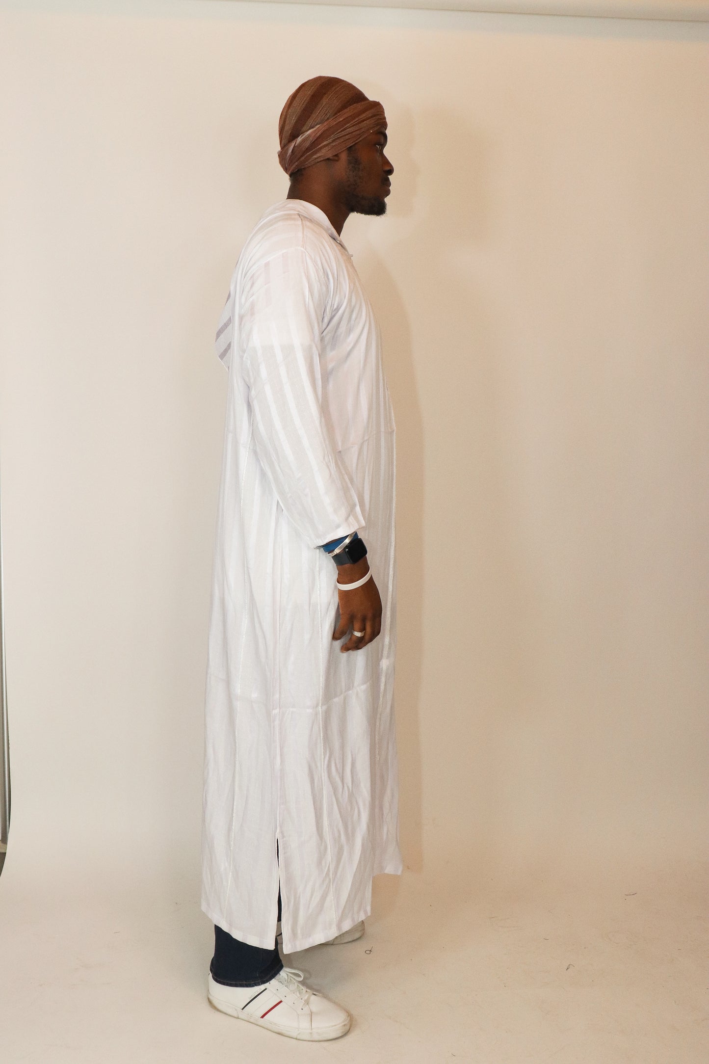 Moroccan Hooded Djellaba - White