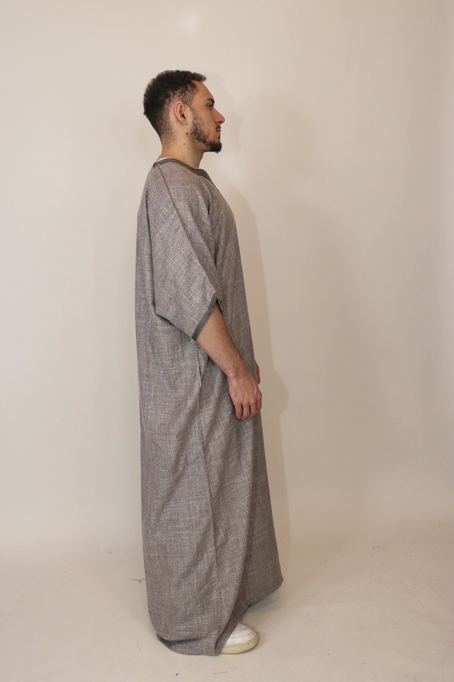 Essential Moroccan Thobe -  Gray