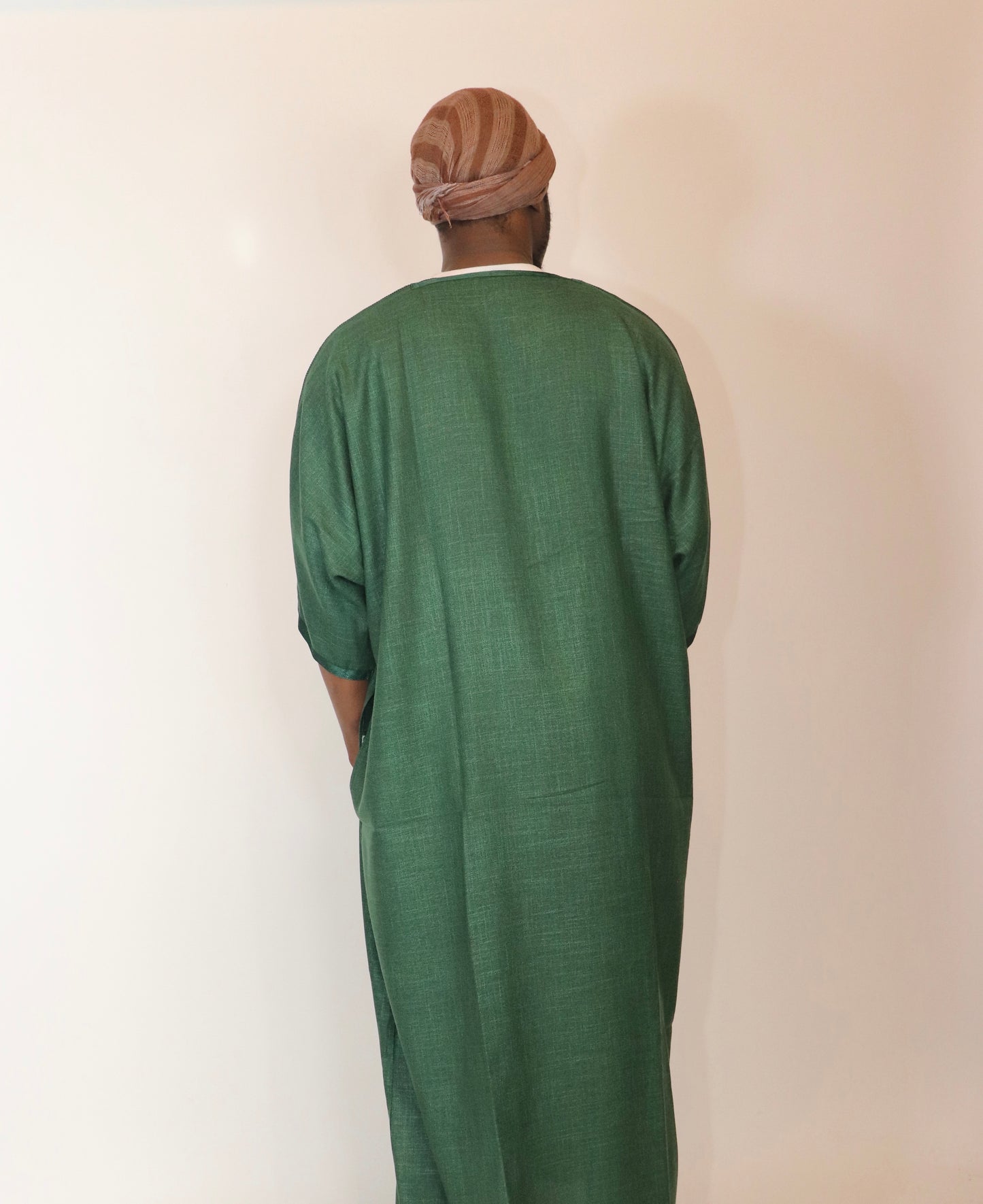 Essential Moroccan Thobe - Dark Green