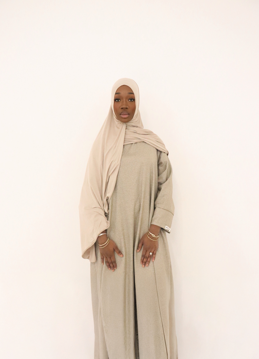 Linen Abaya Mocha