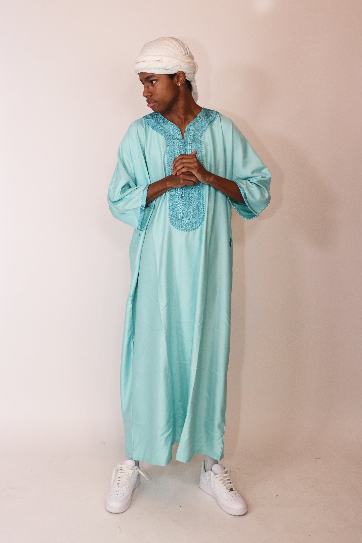 Essential Moroccan Thobe - Teal