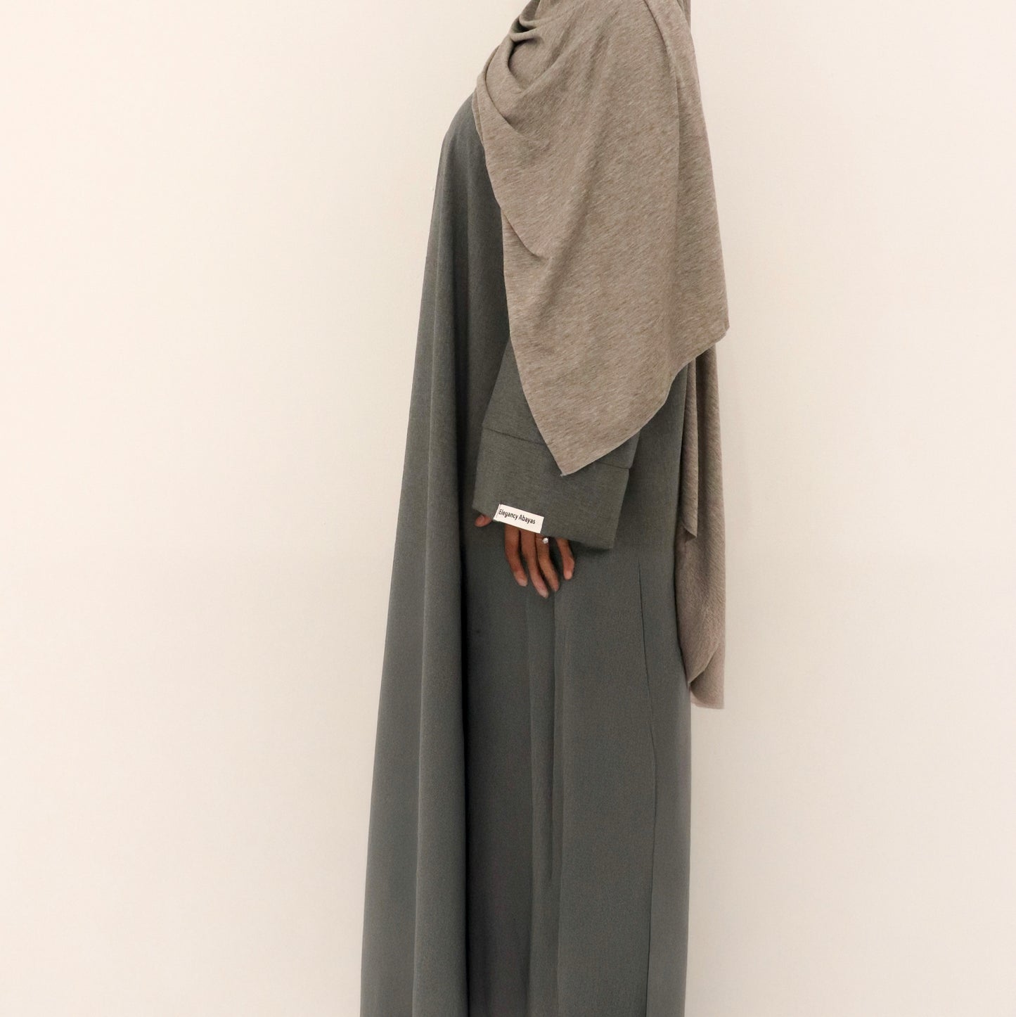 Linen Abaya Gray