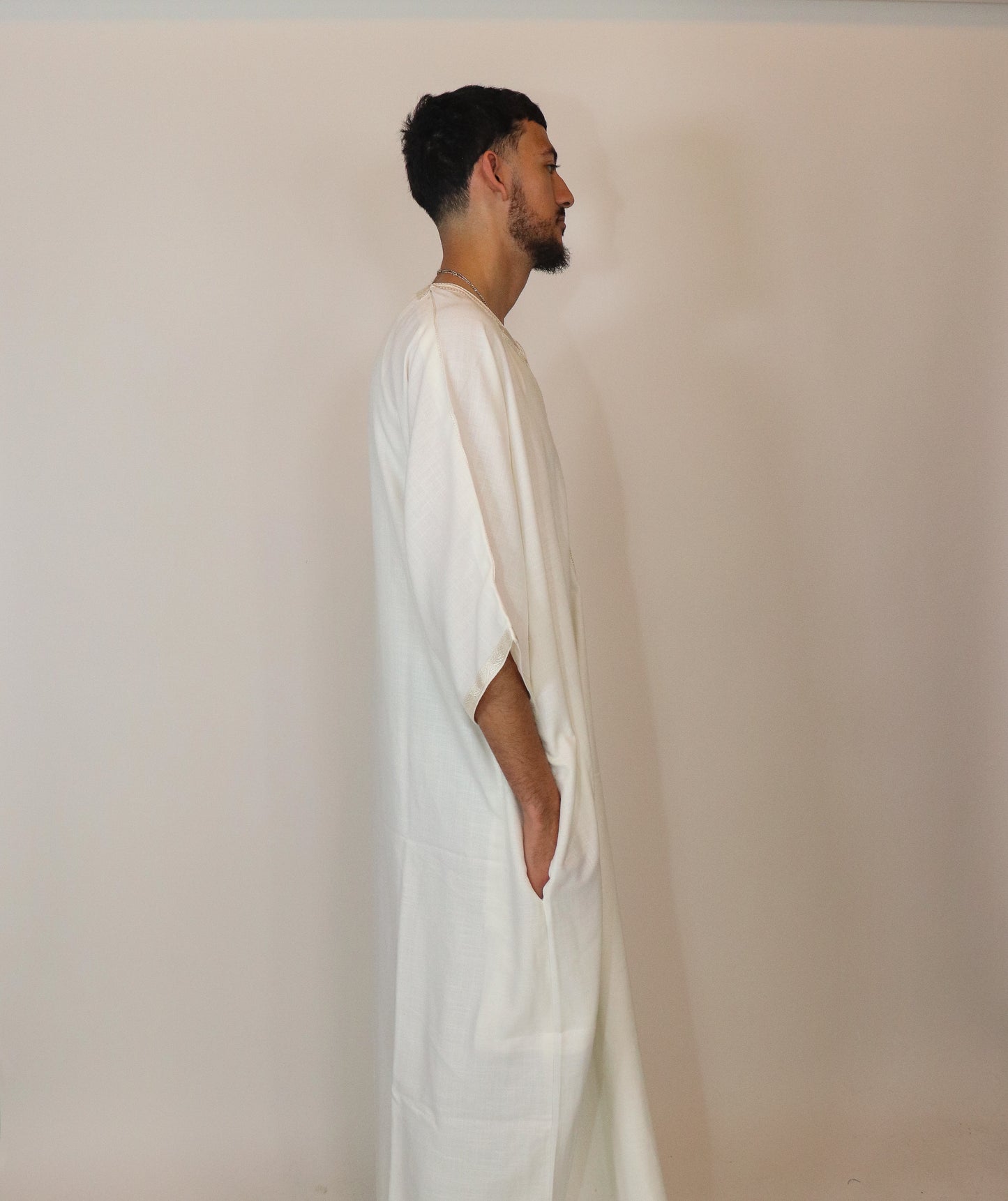 Essential Moroccan Thobe -  Off White