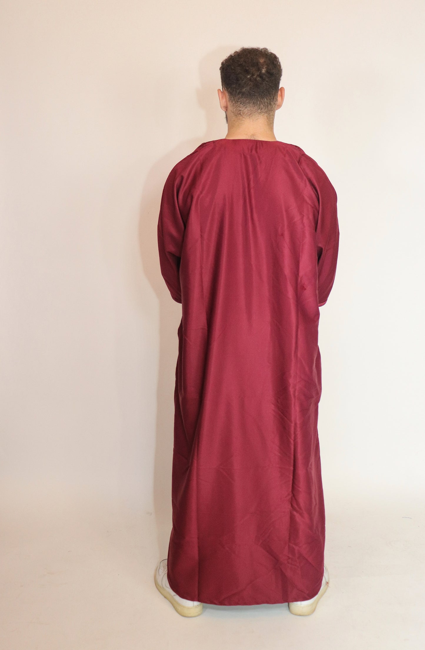 Essential Moroccan Thobe - Burgundy