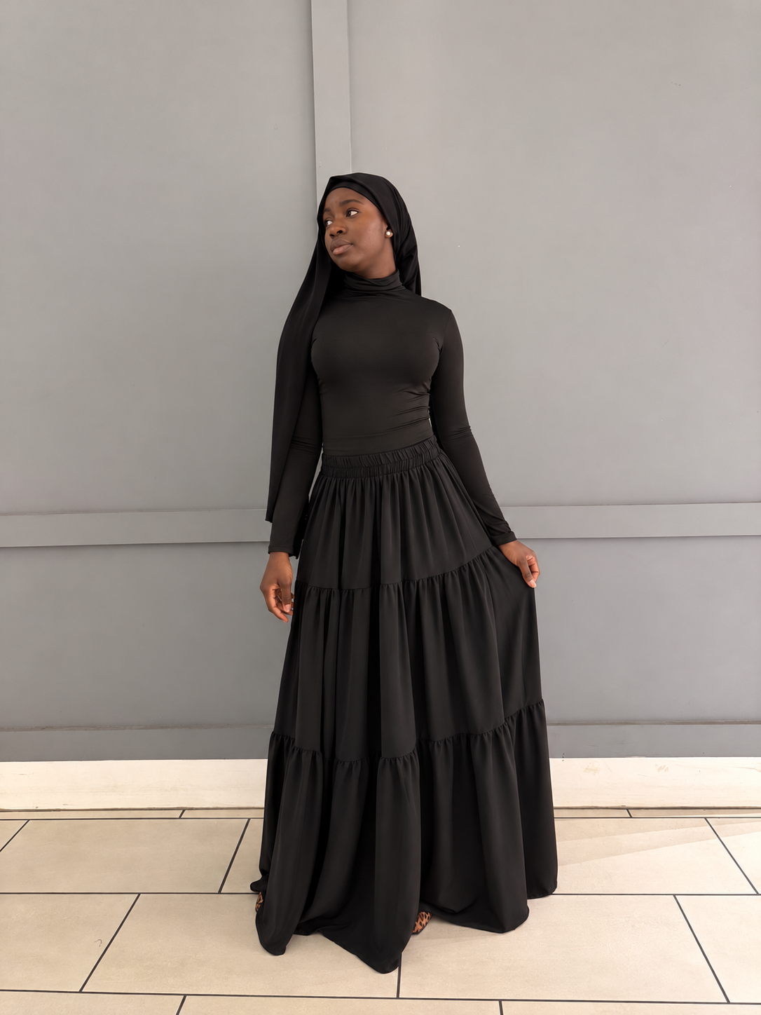 3-Tier Maxi Skirt