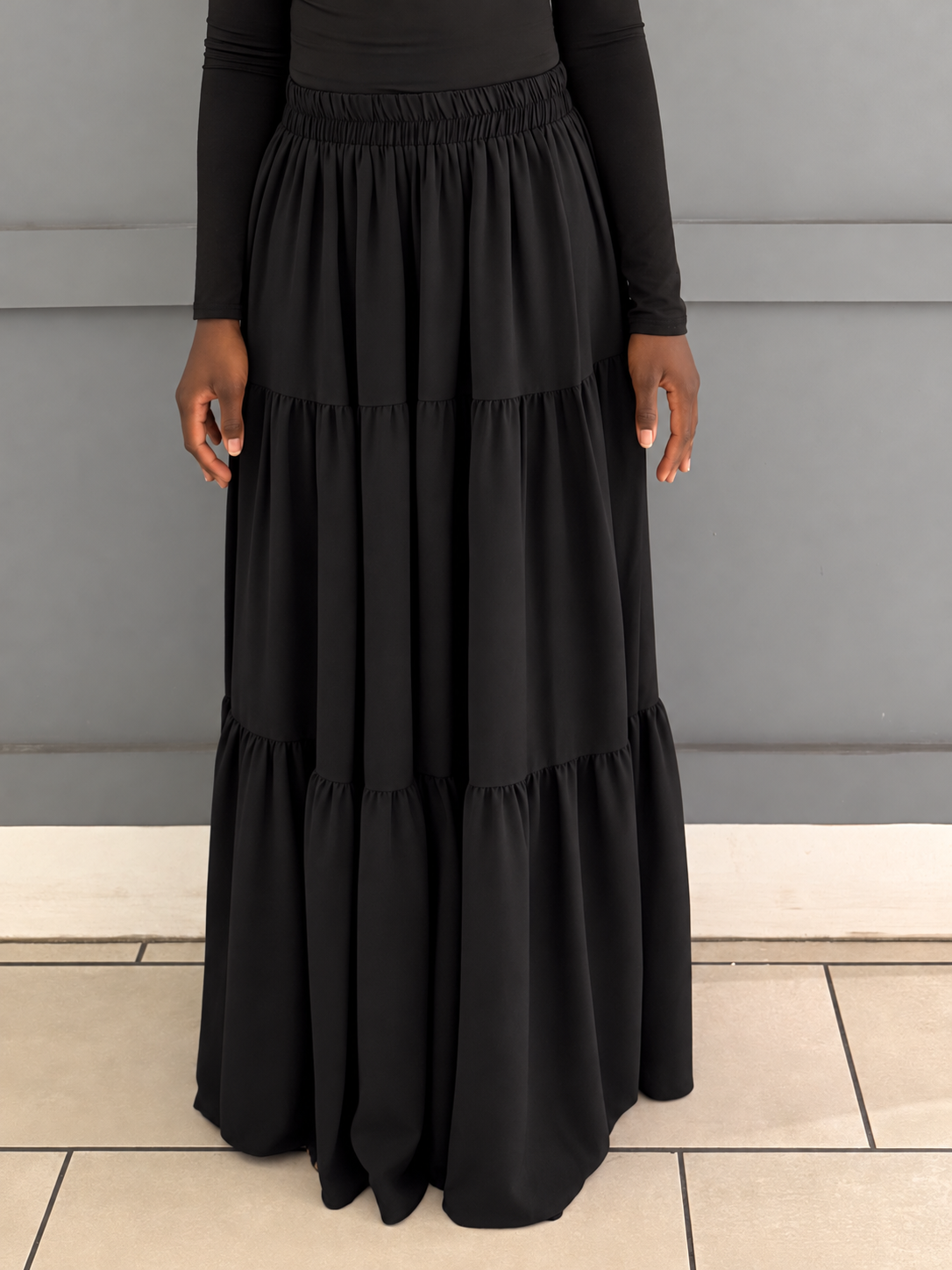 3-Tier Maxi Skirt