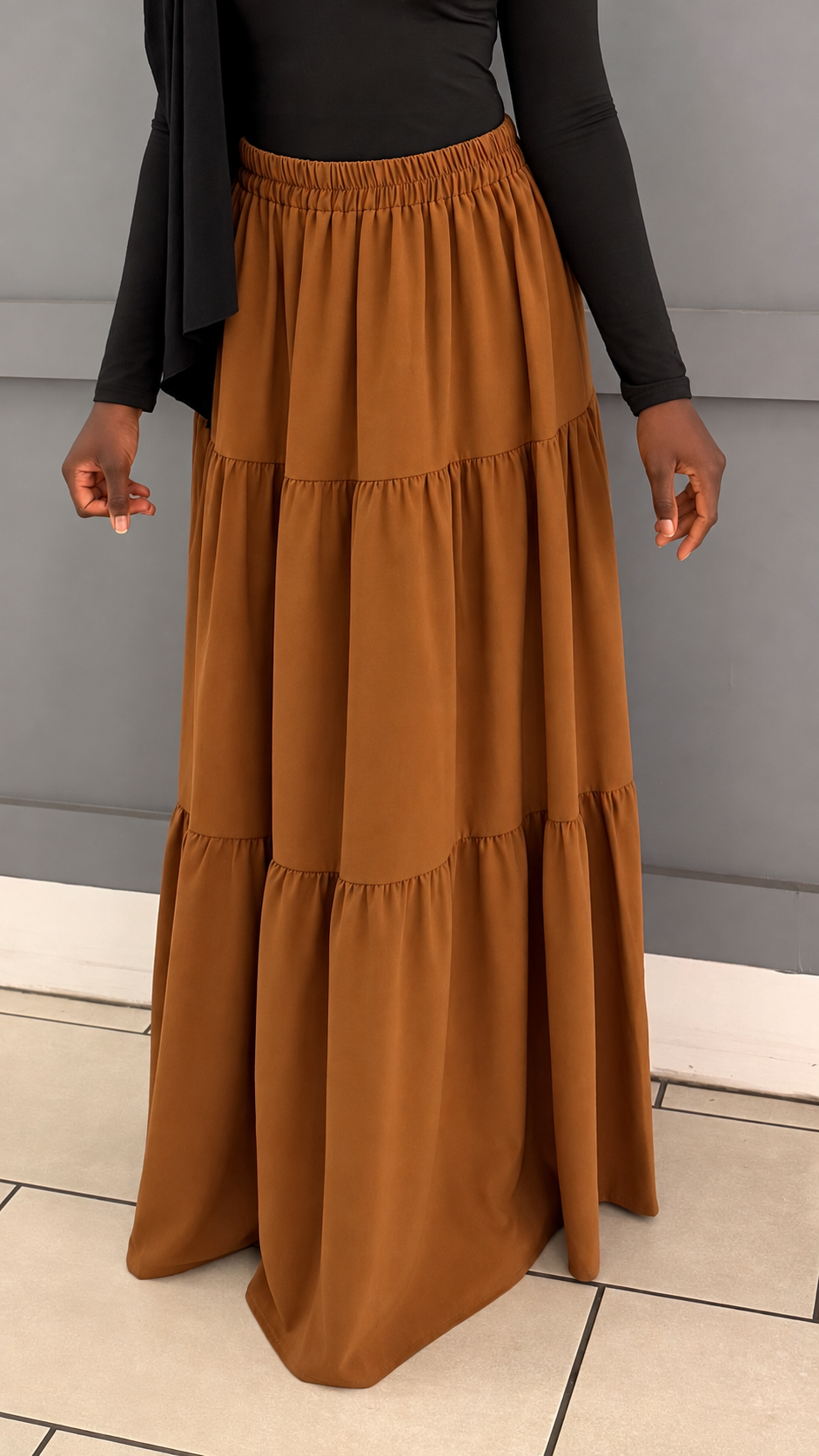 3-Tier Maxi Skirt
