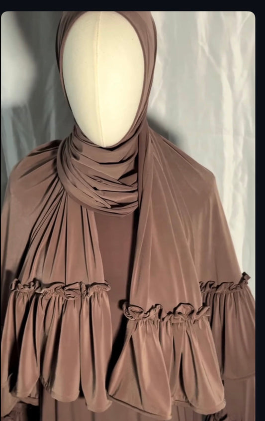 Ruffles on the hijab